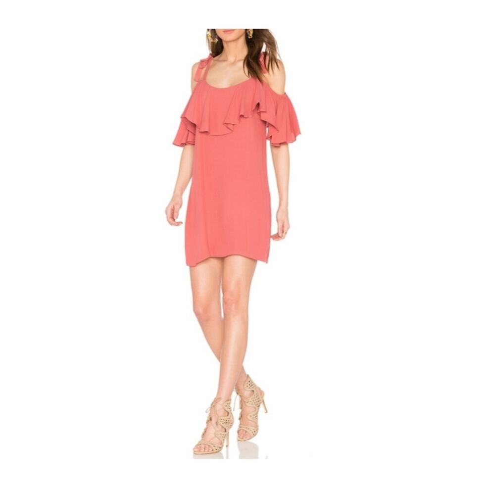Revolve MISA Emil Dress Cold Shoulder Shift Dress